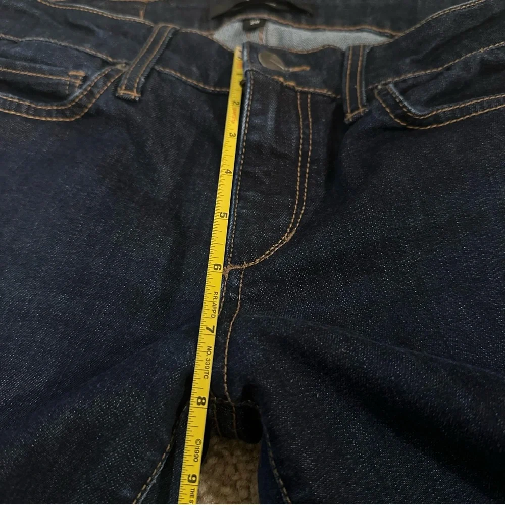 ELSE Curvy Flare Bootcut Jeans Womens 28 Blue Denim Mid Rise Stretch Pants 28x32